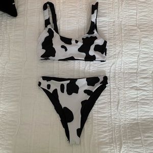 Cow Print Swimsuit